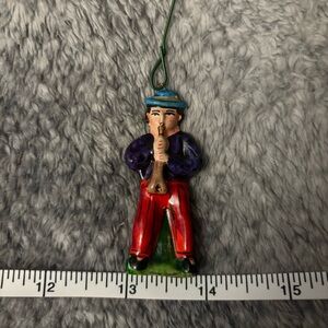 Colorful Peruvian Musician Ornament